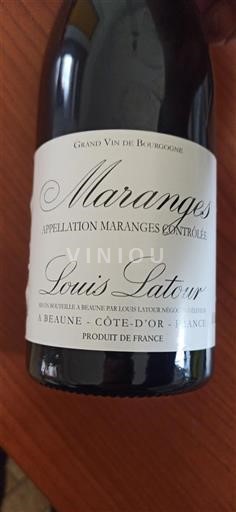 Vin Rouge sec Louis Latour 2018 France Bourgogne Maranges Grand Cru