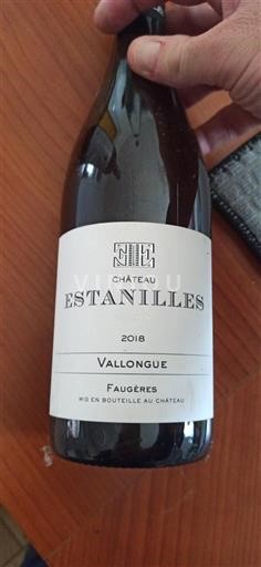 Linguadoca Faugères Grand Cru Château Estanilles Vallongue 2018