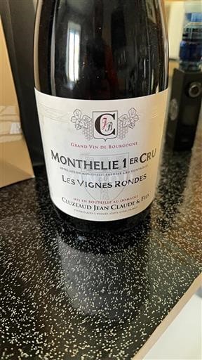 Bourgogne Monthélie Premier Cru Cluzeaud Jean Claude & Fils Les Vignes Rondes 2020