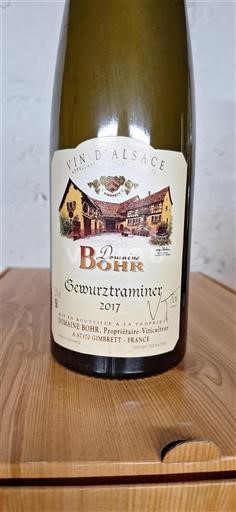 Alsace Domaine Bohr Gewurztraminer 2017