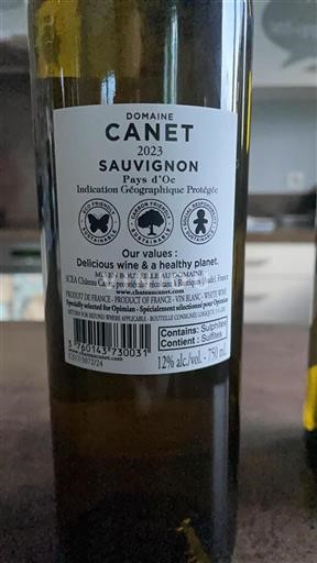 Languedoc och Roussillon Pays d'Oc Domaine Canet 2023