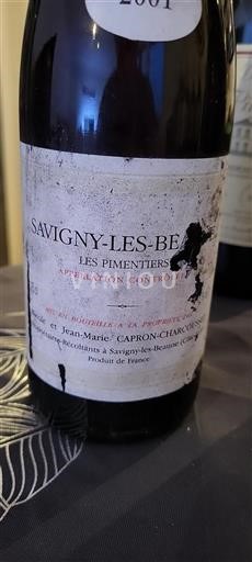 Burgundy Savigny-lès-Beaune Caproncharcousset Les Pimentiers 2001
