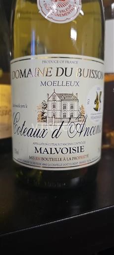 Vallée de la Loire Coteaux-d'ancenis Domaine Buisson Moelleux 2020