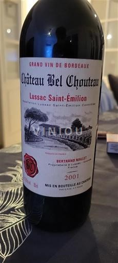 Bordeaux Lussac-saint-émilion Château Bel Chouteau 2001