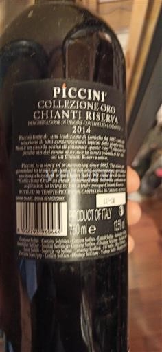 Toscana Non specificato Piccini Collezione Oro 2014
