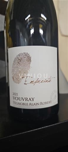 Vallée de la Loire Vouvray Vignoble Alain Robert Empreinte 2021