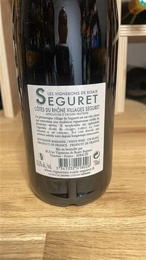 Rhône-dalen Côtes-du-Rhône-Villages Les Vignerons De Roaix Seguret 2018