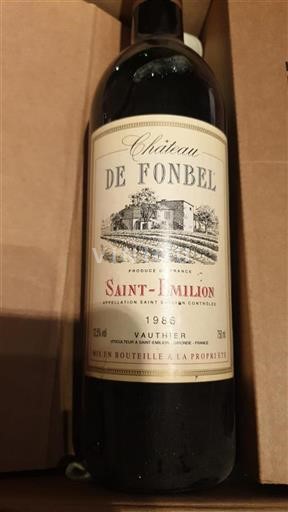 Bordeaux Saint-Émilion Château Fonbel 1986