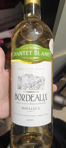 Bordeaux Château Chantet Blanet 2021