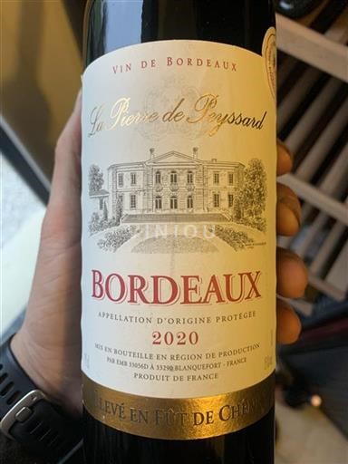 Bordeaux La Pierre De Peyssard 2020