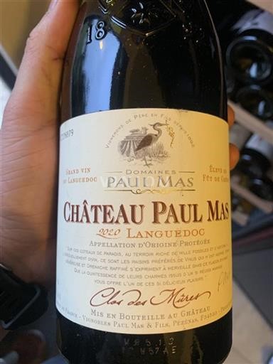 Languedoc Château Paul Mas Clos des Mûres 2020