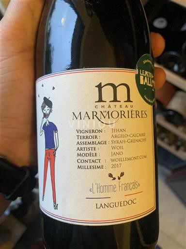 Languedoc Château Marmorieres L'Homme Français 2017