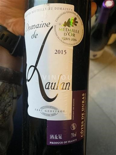 Zuidwest-Frankrijk Côtes-de-duras Domaine Laulan 2015