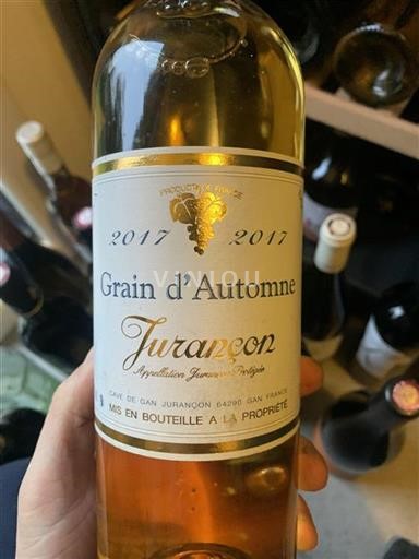 Sud-Ouest Jurançon Cave De Gan Grain d'Automne 2017