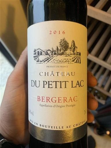 Sud-Ouest Bergerac Château Petit Lac 2016