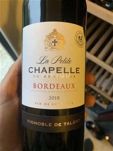 Bordeaux La Petite Chapelle De Bordeaux 2018
