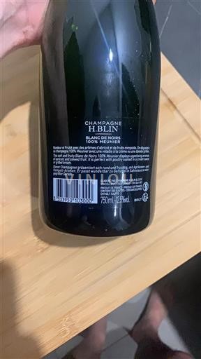 Champagne Ikke specificeret H. Blin Blanc de Noirs 100% Meunier Ikke årgangsbestemt