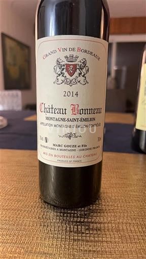 Bordeaux Montagne-saint-émilion Château Bonneau 2014