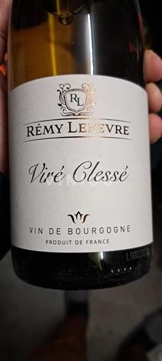 Borgonha Viré-clessé Rémy Lefevre 2020