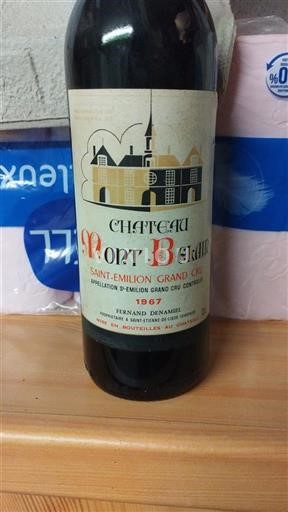 Bordeaux Saint-Émilion Grand Cru Grand Cru Château Mont Belair 1967