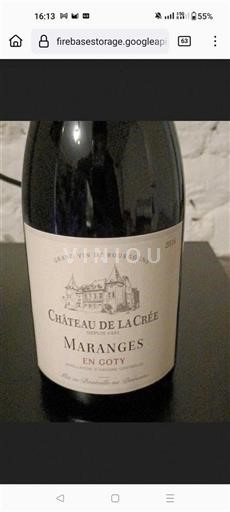 Bourgogne Maranges Grand Cru Château La Crée En Goty 2016