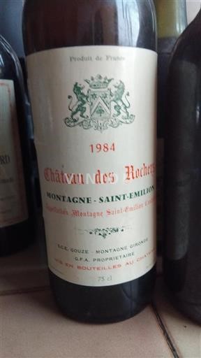 Bordeaux Montagne-Saint-Émilion Château Des Rochers 1984