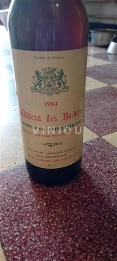 Bordeaux Montagne Saint-Émilion Château Des Rochers 1984