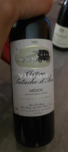 Bordeaux Médoc Château Patache Aux 2003