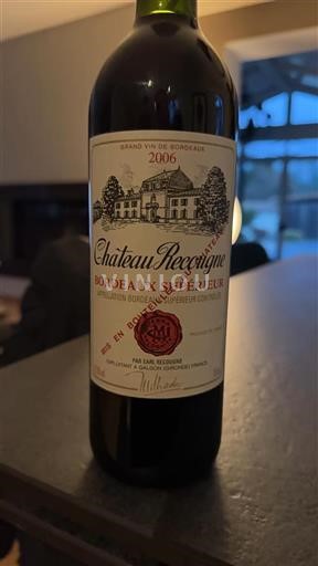 Bordeaux Bordeaux Supérieur Château Recougne 2006