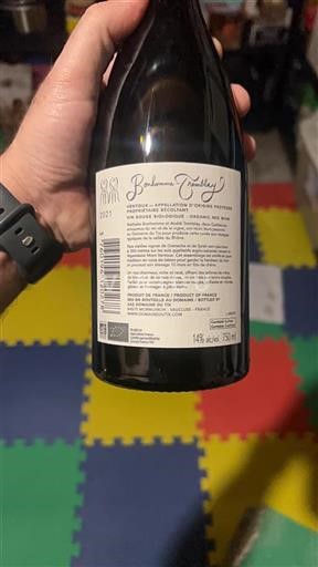Vin Rouge sec Bonhomme-Tremblay Domaine Tix 2021 France Vallée du Rhône Ventoux