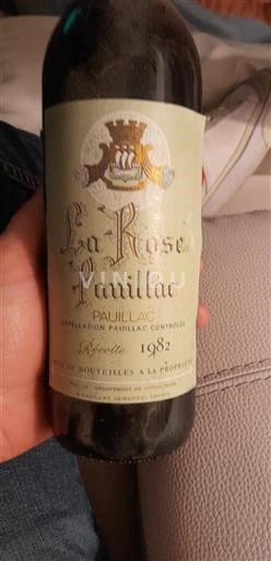 Bordeaux Pauillac La Rose Pauillac 1982