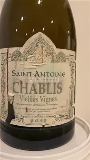 Bourgogne Chablis Abbaye Saintantoine Vieilles Vignes 2013
