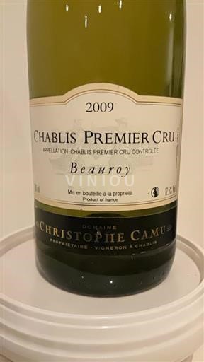 Burgundi Chablis Premier Cru Premier Cru Christophe Camu Beauroy 2009
