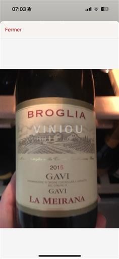 Piemont Gavi DOCG Broglia La Meirana 2015