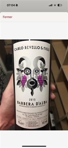 Piedmont Wines Barbera d'Alba DOCG Carlo Revello E Figli Barbera d'Alba 2015