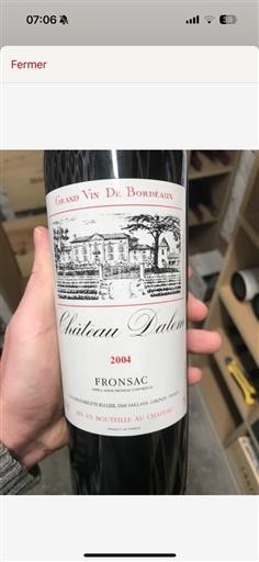 Bordeaux Fronsac AOP / AOC Château Dalem Chateau Dalem 2004