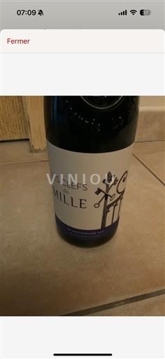 Vin Rouge Les Clefs De Mille Château Mille 2019 France Vallée du Rhône Luberon AOP / AOC