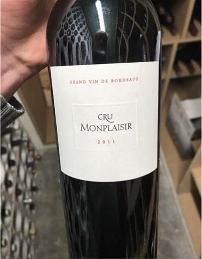Bordeaux AOP / AOC Monplaisir Chateau Monplaisir 2011