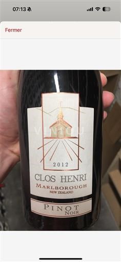 Marlborough (blank) Clos Henri Clos Henri 2012