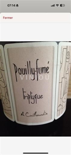 Valle della Loira Pouilly-fumé AOP / AOC Domaine A. Cailbourdin Tryptique 2010