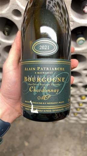 Vin Blanc (blank) Alain Patriarche 2021 France Bourgogne AOP / AOC