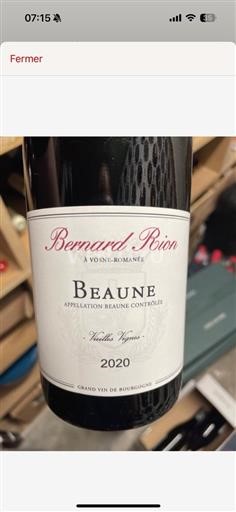 Burgundy Beaune (blank) Armelle Et Bernard Rion Vieilles Vignes 2020