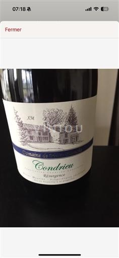 Rhônevallei Condrieu AOP / AOC Domaine Pierre Blanche Résurgence 2013