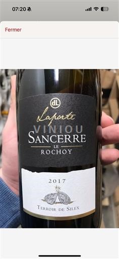 Vallée de la Loire Sancerre AOP / AOC Domaine La Porte Le Rochoy - Terroir de Silex 2017