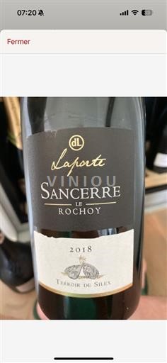 Vallée de la Loire Sancerre AOP / AOC Domaine La Porte Le Rochoy - Terroir de Silex 2018