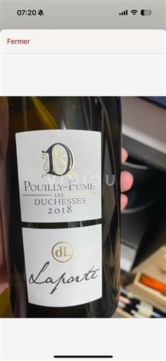 Vallée de la Loire Pouilly-fumé AOP / AOC Domaine La Porte Les Duchesses 2018