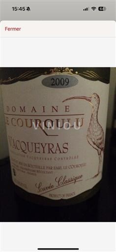 Rhônedalen Vacqueyras AOP / AOC Domaine Le Couroulu (blank) 2011