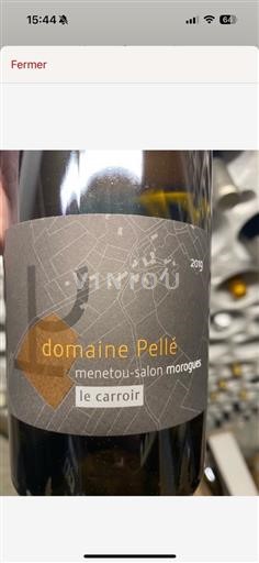 Loire Valley Menetou-Salon AOP / AOC Domaine Pellé Le Carroir 2019