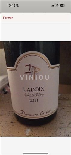 Bourgogne Ladoix AOP / AOC Domaine Petitot Ladoix - Vieille Vigne 2011