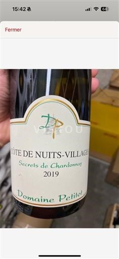 Bourgondië Côte de Nuits Villages (blank) Domaine Petitot Secrets De Chardonnay 2019